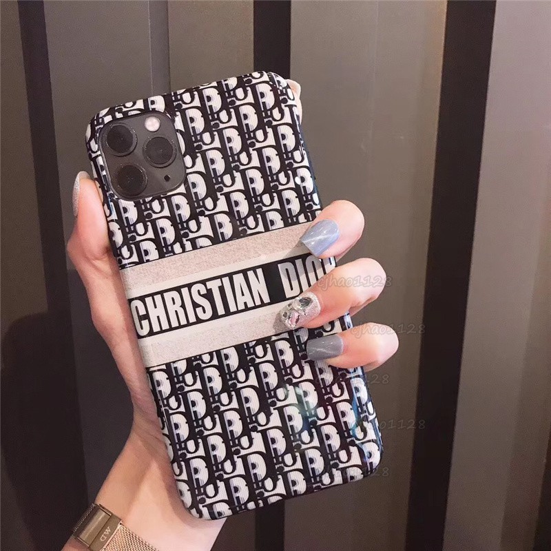 Ốp điện thoại họa tiết dior phong cách Âu Mỹ sang trọng cho iPhone 12 11 11Pro xs max 8plus XR