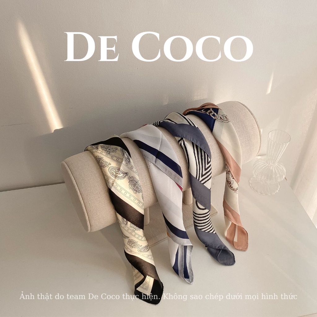 Khăn lụa DECOCO ACC Bandana hoạ tiết