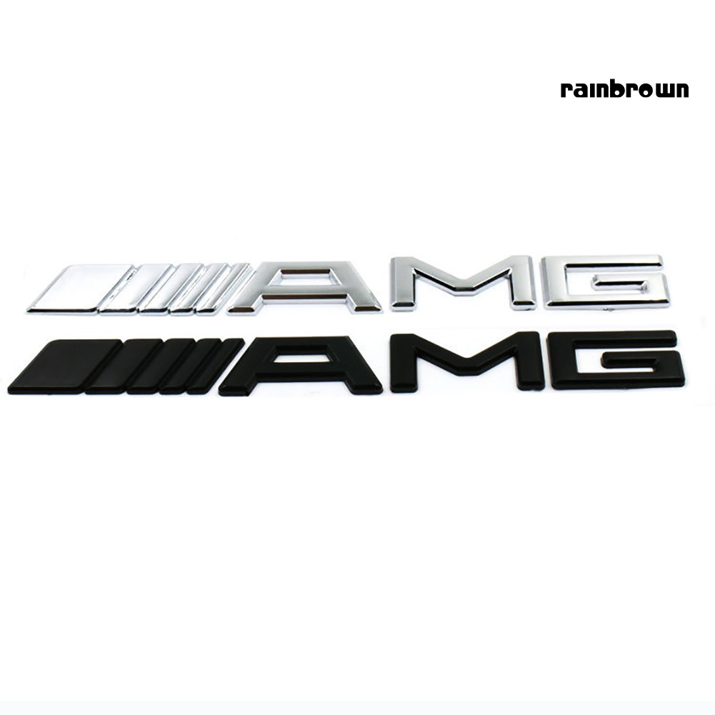 Miếng dán logo 3d trang trí xe hơi Benz Amg sành điệu