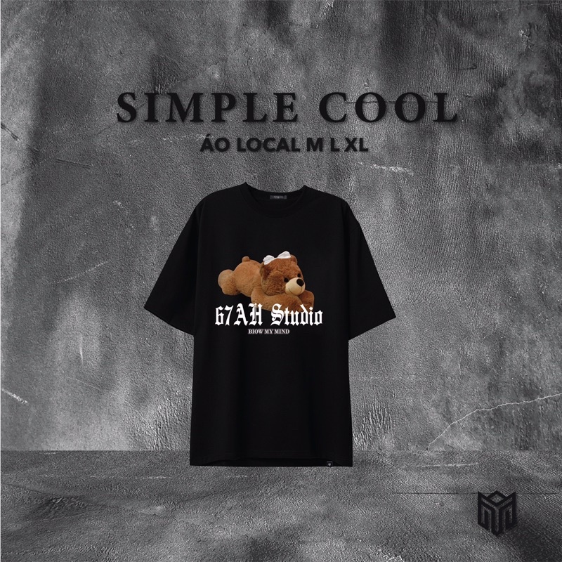 Áo Thun Simple Cool From local brand Size M L XL 40-90kg