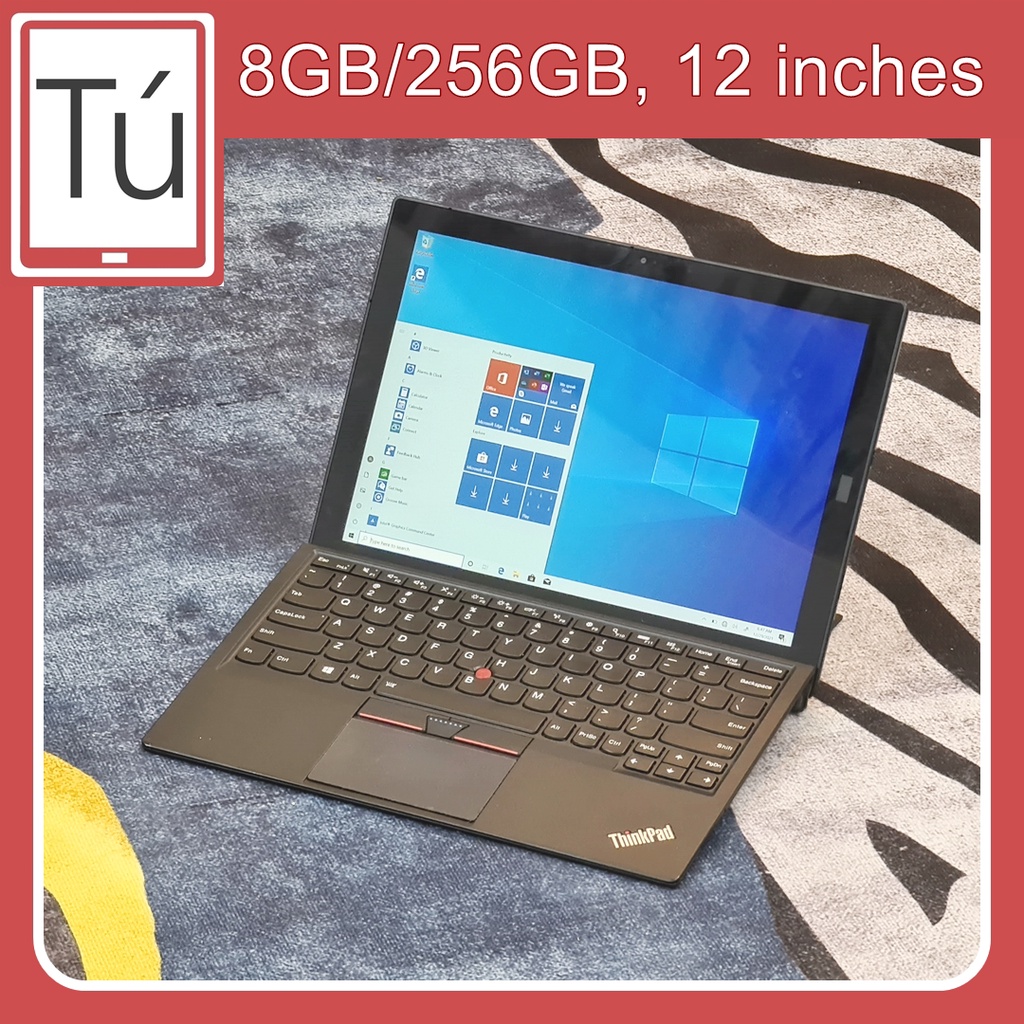 [Mã ELHA1503 giảm 5% đơn 3TR] [GỌN NHẸ] Máy tính bảng Windows 2 in 1 Lenovo Thinkpad Tablet X1 Gen 1 8GB Ram.