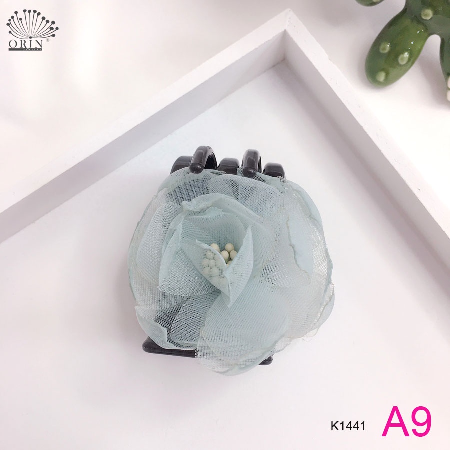 Kẹp tóc càng cua 5 răng đen, kẹp hoa thời trang cao cấp Orin K1441