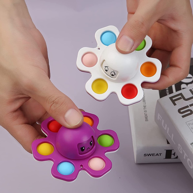 Con quay đồ chơi Fidget Spinner hình bạch tuộc giúp giảm stress