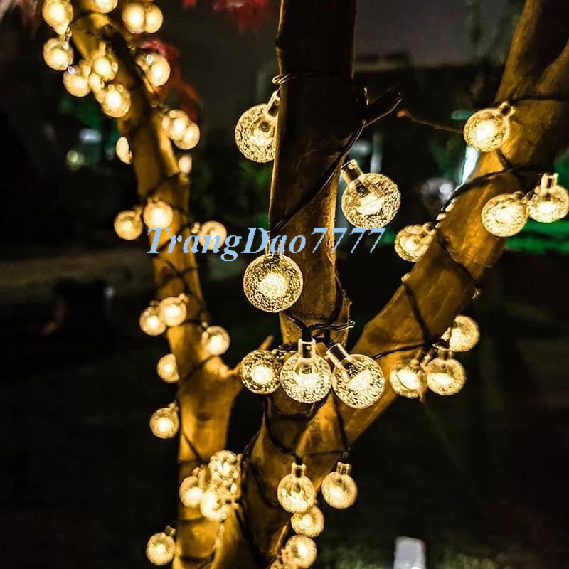 Dây Đèn Led Cắm Điện 220V Đèn Led Bóng Tròn Cherry Ball Pha Lê Trang Trí Decor Lễ Tết Tiệc Noel Halloween