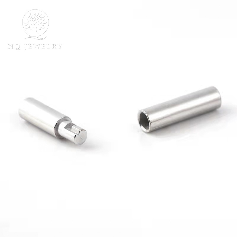 Khóa thép không gỉ hình trụ khóa snap - NQ Jewelry