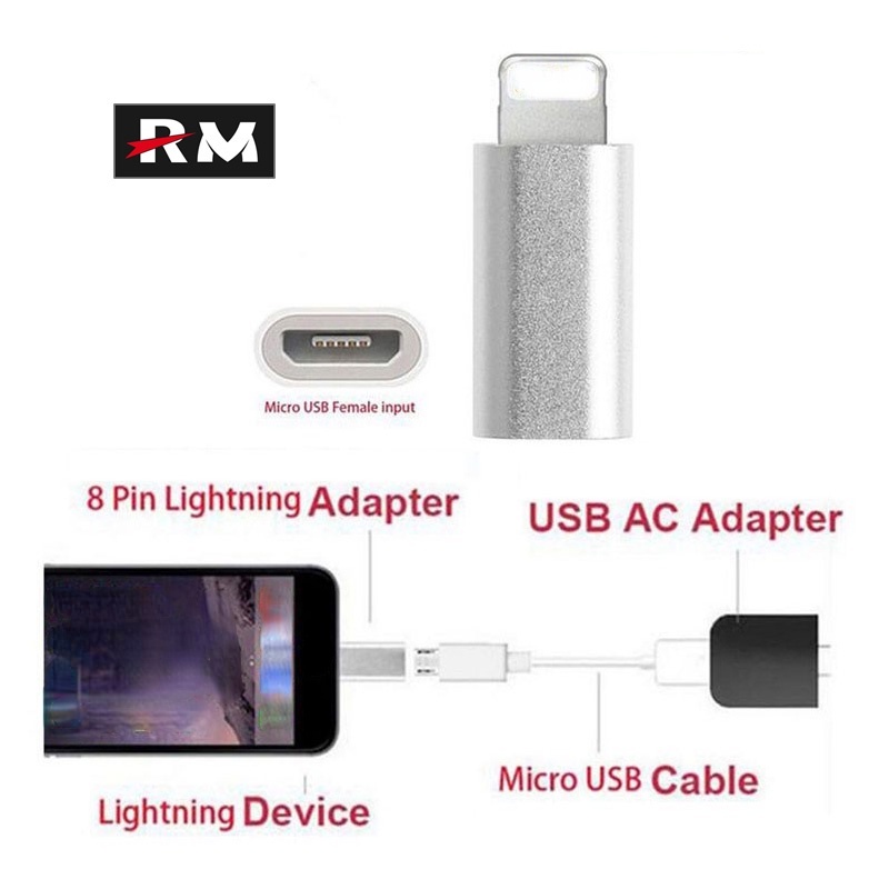 Bộ chuyển đổi micro usb to ligh to type-c to micro adapter type c for android converter data sync charging cable connector