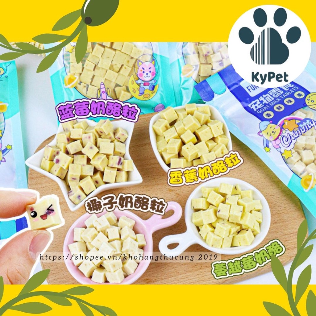 Viên phô mai trái cây thơm ngon dinh dưỡng 90g- snack thưởng kích thích cho chó Kypet