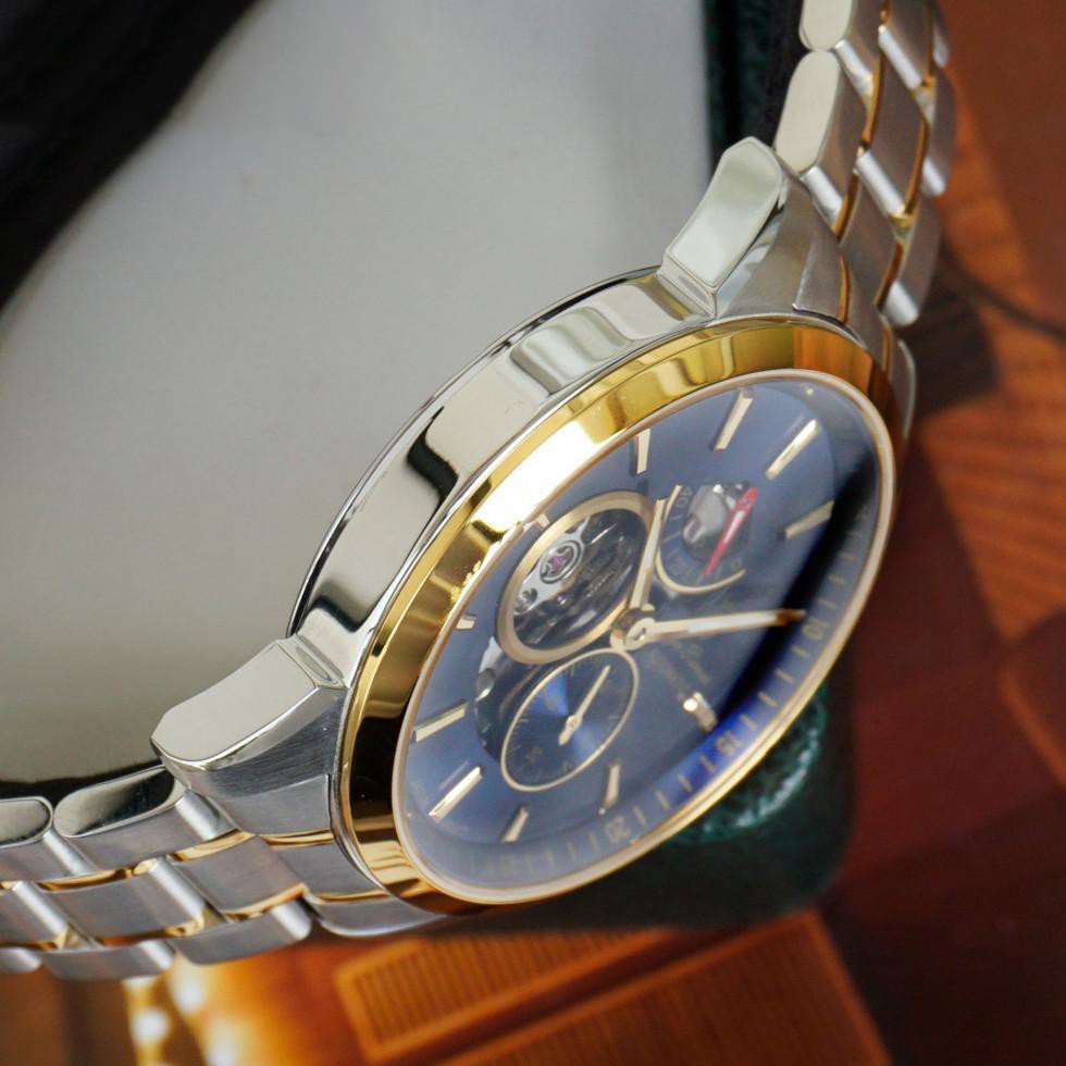Đồng hồ nam dây kim loại mặt kính sapphire automatic Olym Pianus OP9908-88 OP9908-88