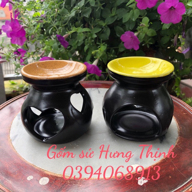 Bếp đốt tinh dầu , xả chanh , bồ kết  tặng 1 nến đốt