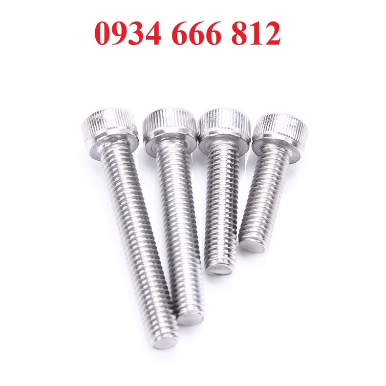 50c bulong lục giác chìm đầu trụ M3 INOX 304, M3X6,M3X8,M3X10,M3X12, M3X16, M3X20,M3X25,M3X30
