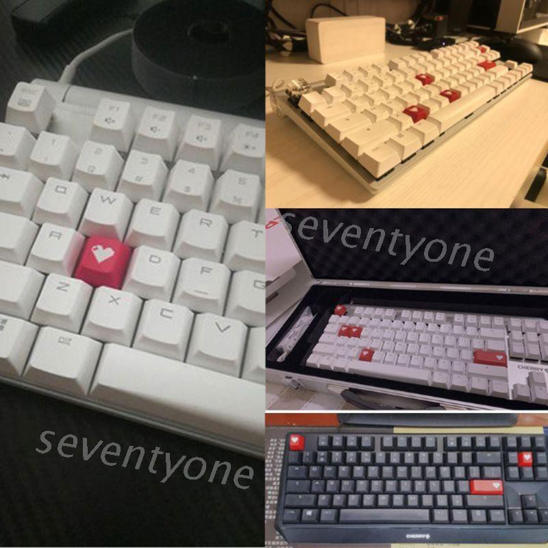 Set 4 Nút Bàn Phím Hình Trái Tim