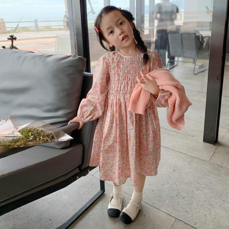 Đầm công chúa in hoa ngọt ngào thời trang hàn Quốc cho bé gái