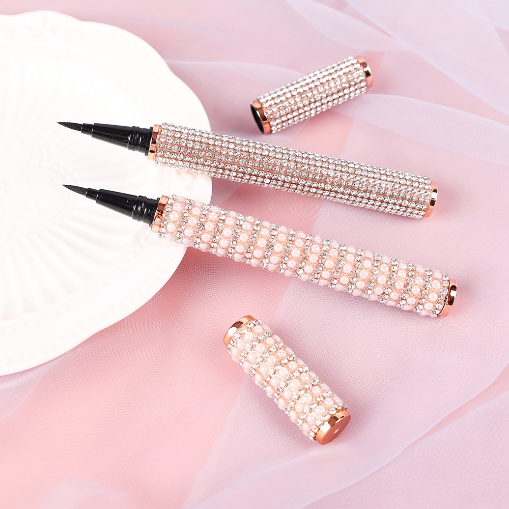 [Hàng mới về] Bút kẻ mắt từ tính không thấm nước thiết kế vỏ đính đá độc đáo