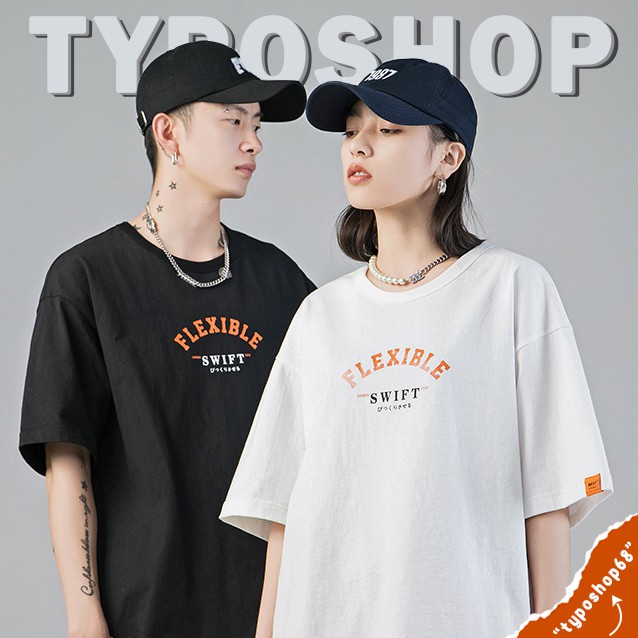 Áo thun unisex - Áo phông tay lỡ, form rộng, dáng unisex, hình in flexible TYPO shop | BigBuy360 - bigbuy360.vn