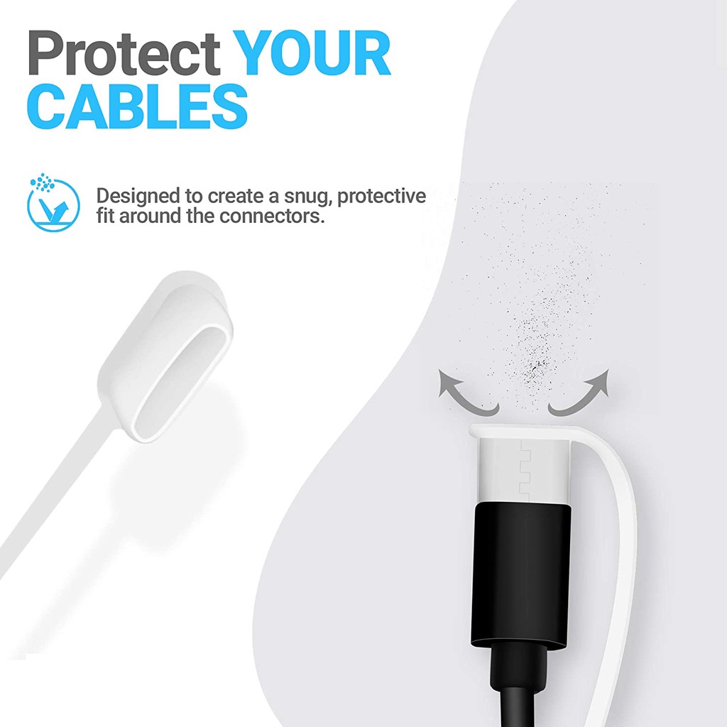 1 Nắp Silicone Đậy Cổng Sạc Micro USB &amp; Type-C Chống Bụi Bẩn Tiện Dụng