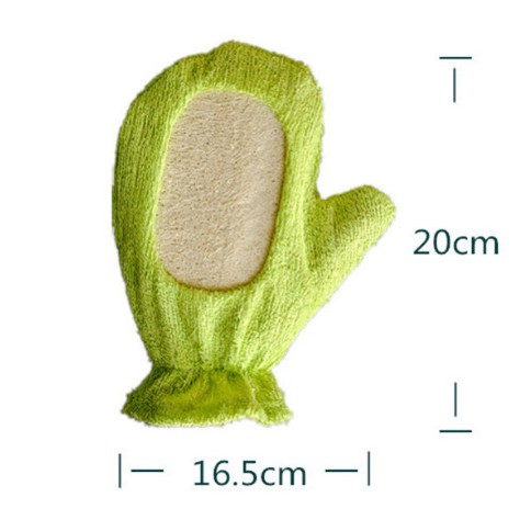 Găng tay xơ mướp tự nhiên tắm massage siêu thích