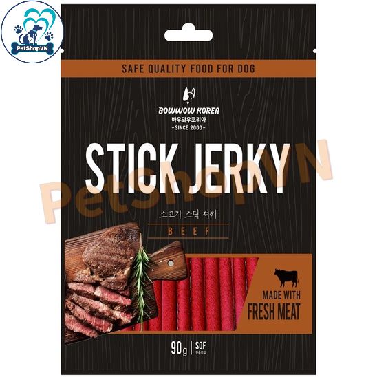 Thịt Cừu / Thịt Bò Que Cho Chó BOWWOW Túi 90G / 500G