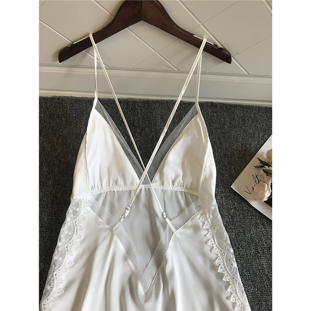 Váy Ngủ Lụa 2 Dây Phong Cách Cực Quyến Rũ - Đầm Ngủ Lụa Cao Cấp Siêu Mềm Mỏng Có Lót Ngực Tháo Rời VN008 [BINO] | BigBuy360 - bigbuy360.vn