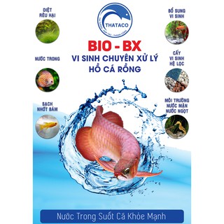 Vi sinh BIO BX làm sạch hồ cá hộp 10 gói chuyên xử lý trong nước hồ cá cảnh thủy sinh