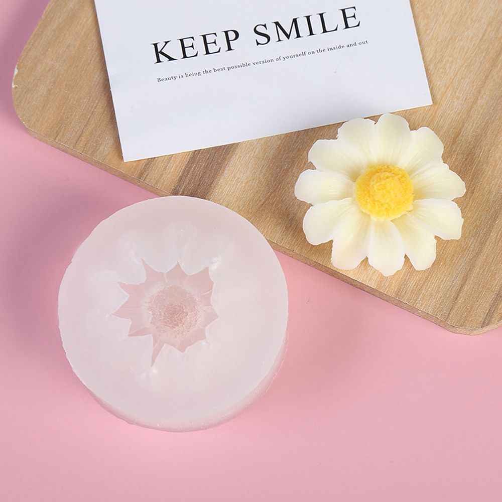CONOPERY Khuôn silicone làm bánh tạo hình hoa cúc sáng tạo DIY