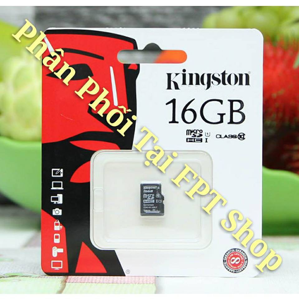 Thẻ nhớ MicroSD Transcend FPT 16G Class 10 BẢO HÀNG CHÍNH HÃNG BỞI FPT hàng chính hãng