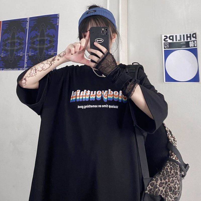 Áo thun❤Có size tay lỡ unisex Glodyouthful