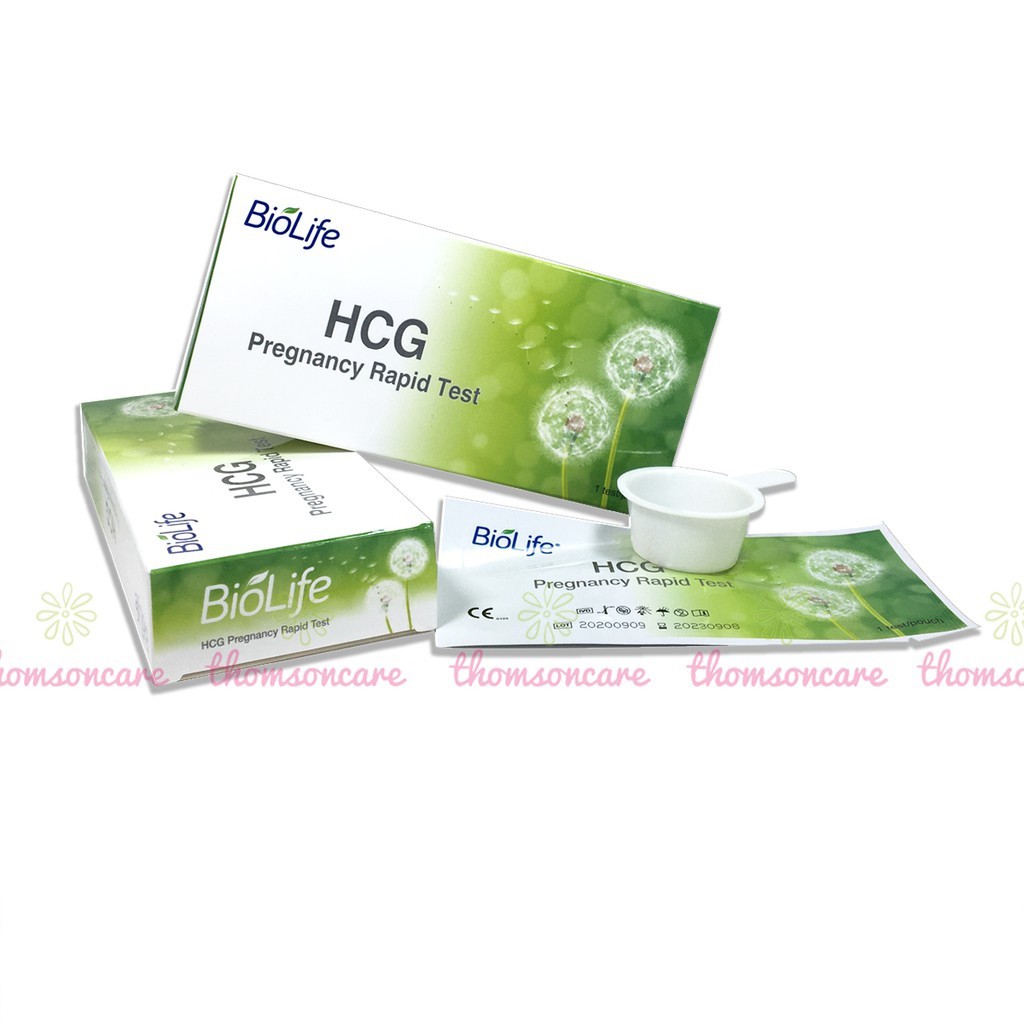 Que thử thai thế hệ mới HCG Biolife - test thai nhanh, chính xác, giao hàng kín đáo, che tên