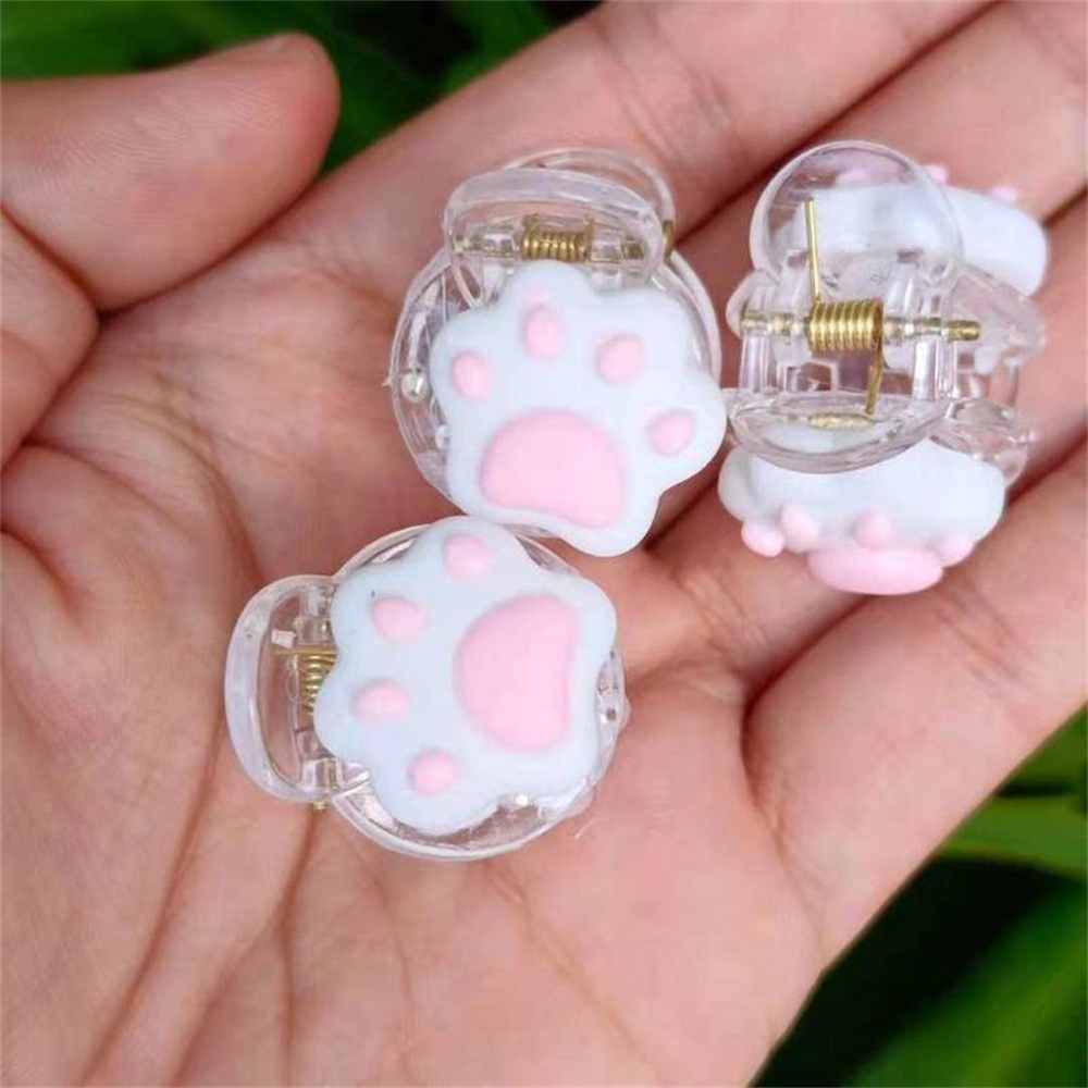 Set 2 kẹp tóc hình chân mèo dễ thương cho nữ