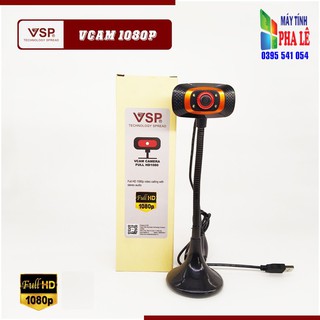 Webcam chân cao, Chất lượng rõ nét, Vcam Full HD 1080p