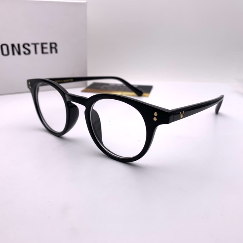 Gọng kính giả cận GM Milan dáng tròn bản lề hợp kim chữ khắc chìm | BigBuy360 - bigbuy360.vn