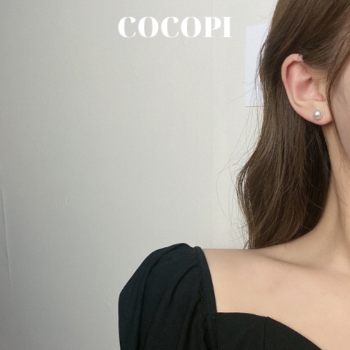Bông Tai, Khuyên Tai hình nụ ngọc trai nhân tạo phong cách Hàn Quốc COCOPI Accessories - BT048
