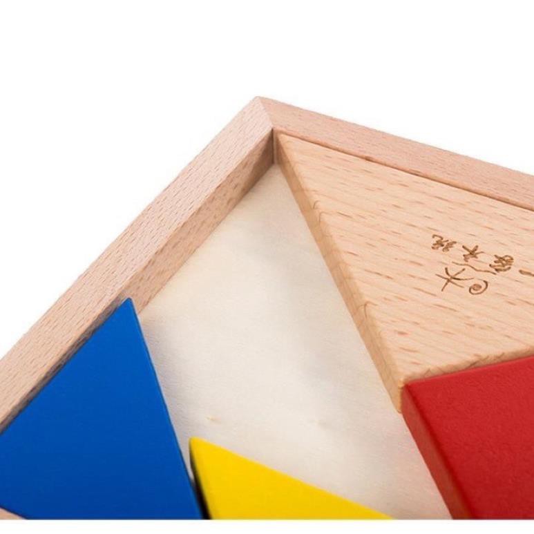 [SIÊU TRÍ TUỆ] Đồ Chơi Xếp Hình, Xếp Gạch Trí Tuệ Tangram Bằng Gỗ - BEOSMART- Nhỏ gọn, dày 1.2cm, nhiều màu