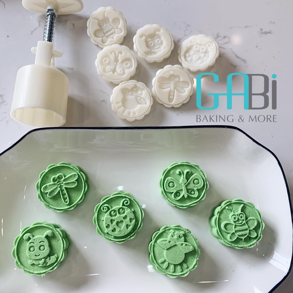 Khuôn lò xo 6 mặt côn trùng 50g