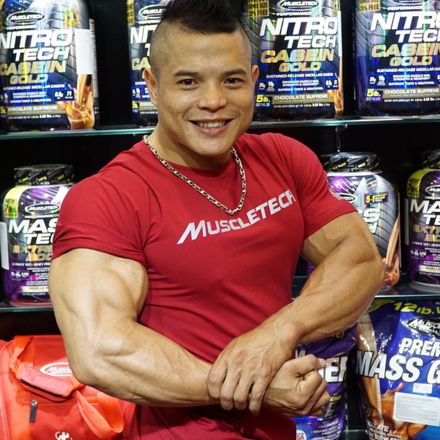 Áo Thun Có Tay - Vải Poylester-cotton 4 chiều - Nhiều Màu, Đủ Size - có Logo hãng Muscletech/TC Sport Food - Hàng VN