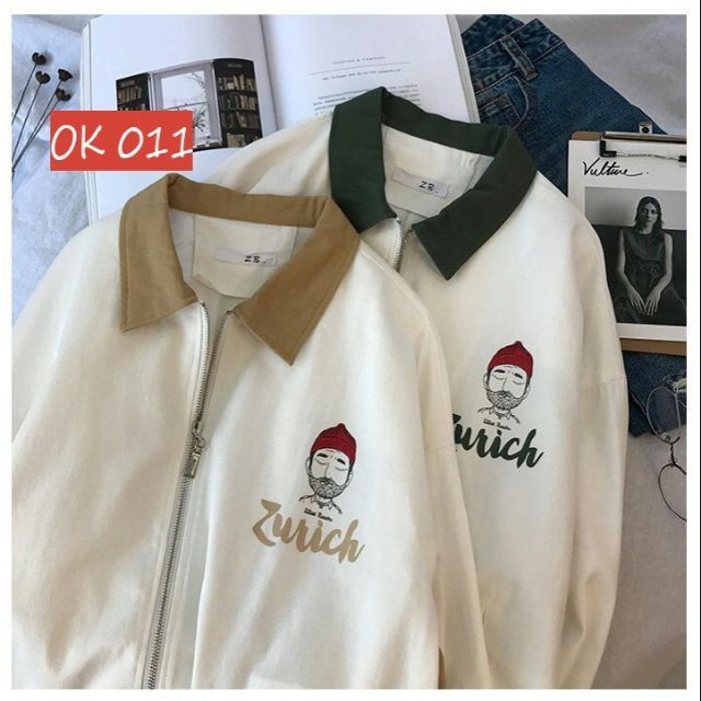 Áo khoác dù cổ bẻ