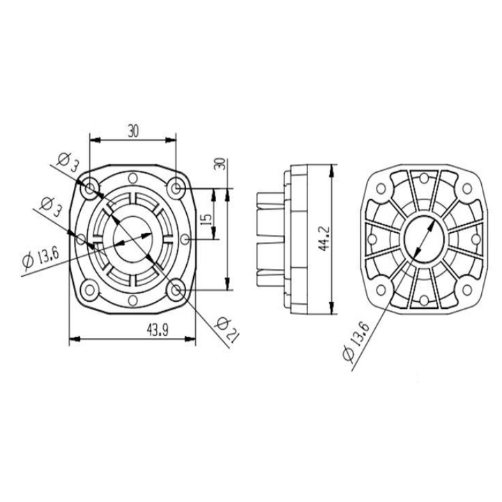 Bộ ốp chân gương dùng cho camera hành trình ô tô 12 inch