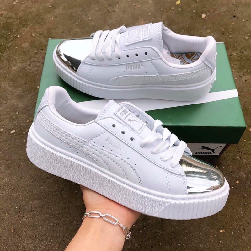 🌹[ FREE SHIP ]🌈 Giày 𝐏𝐔𝐌𝐀 Phản Quang Bóng, Giày thể thao 𝐏𝐮𝐦𝐚 Mũi Bạc, Giày 𝐩𝐮𝐦𝐚 Mũi Bóng bản đẹp 2021 💦💦 | BigBuy360 - bigbuy360.vn