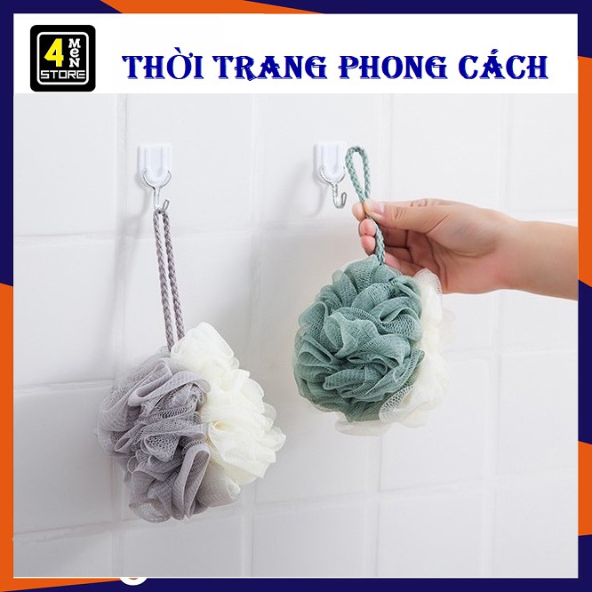 Bông Tắm Tròn Cao Cấp Phối 2 Màu Loại Vừa, Siêu Chắc Chắn - Bông tắm Tròn Tạo bọt giúp dưỡng ẩm và massage da