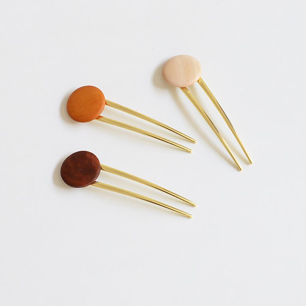 Trâm Cài Tóc Bằng Gỗ Họa Tiết Hình Học Thời Trang