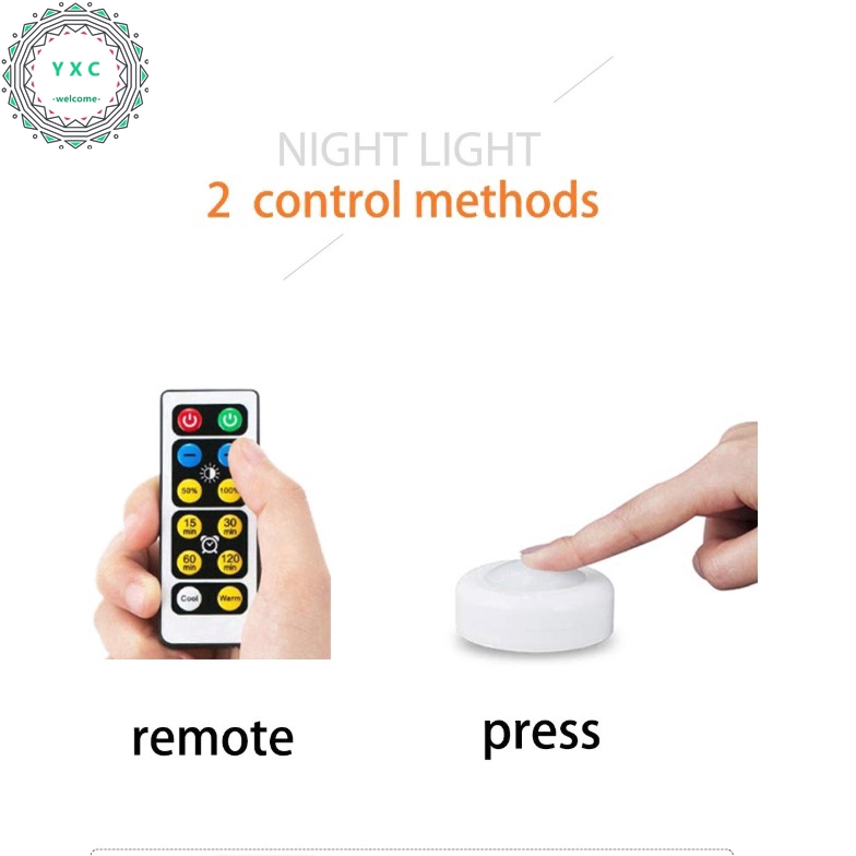 Bộ đèn LED không dây điều khiển từ xa đa năng
