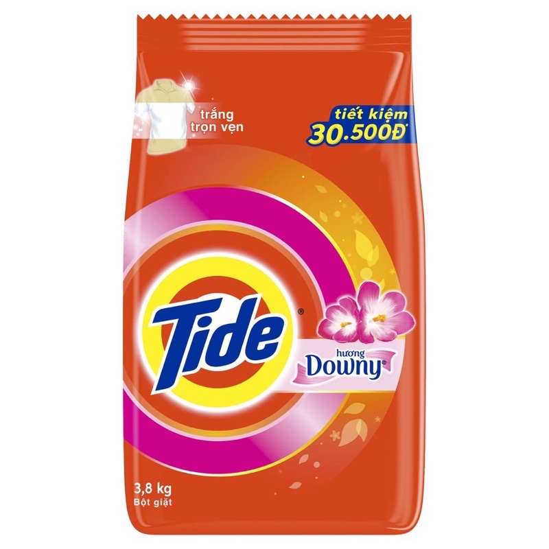 Bột giặt Tide trắng đột phá 4,1kg , hương downy 3,8kg