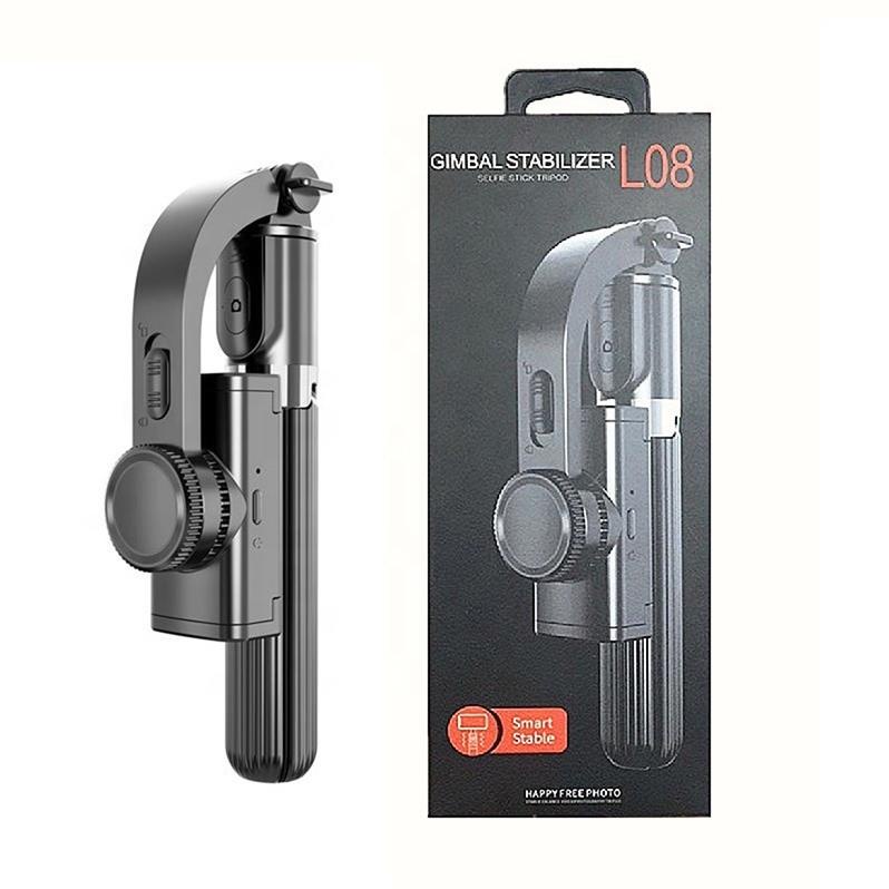 Gậy chống rung gimbal tripod điện thoại L08 kèm remote chụp hình  bluethooth, quay video