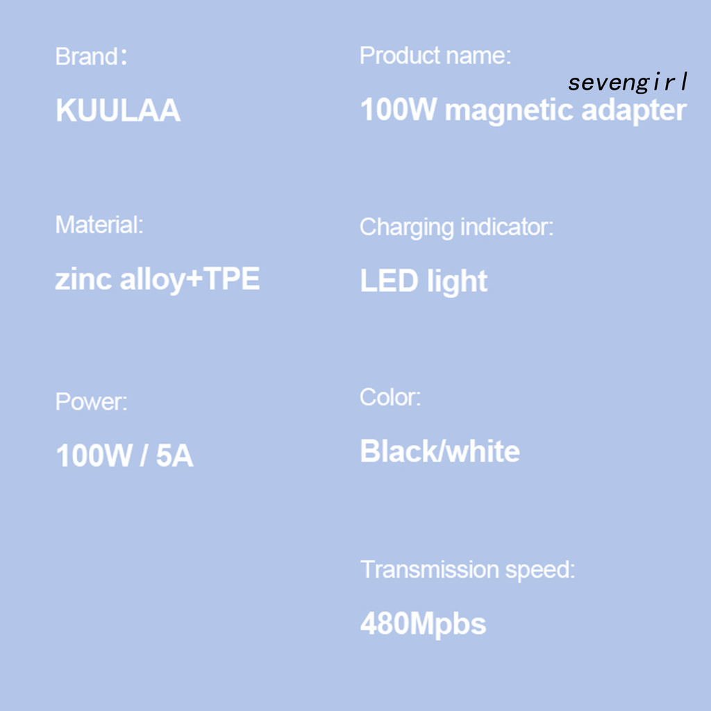 KUULAA Đầu Chuyển Đổi Từ Tính 100w Đầy Tiện Lợi