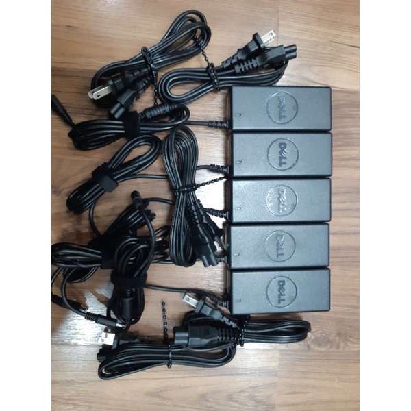 Sạc laptop chính hãng dell 3,34 kim nhỏ 65W kích thước chân sạc Φ4.5×Φ3.0 - dây nguồn volex