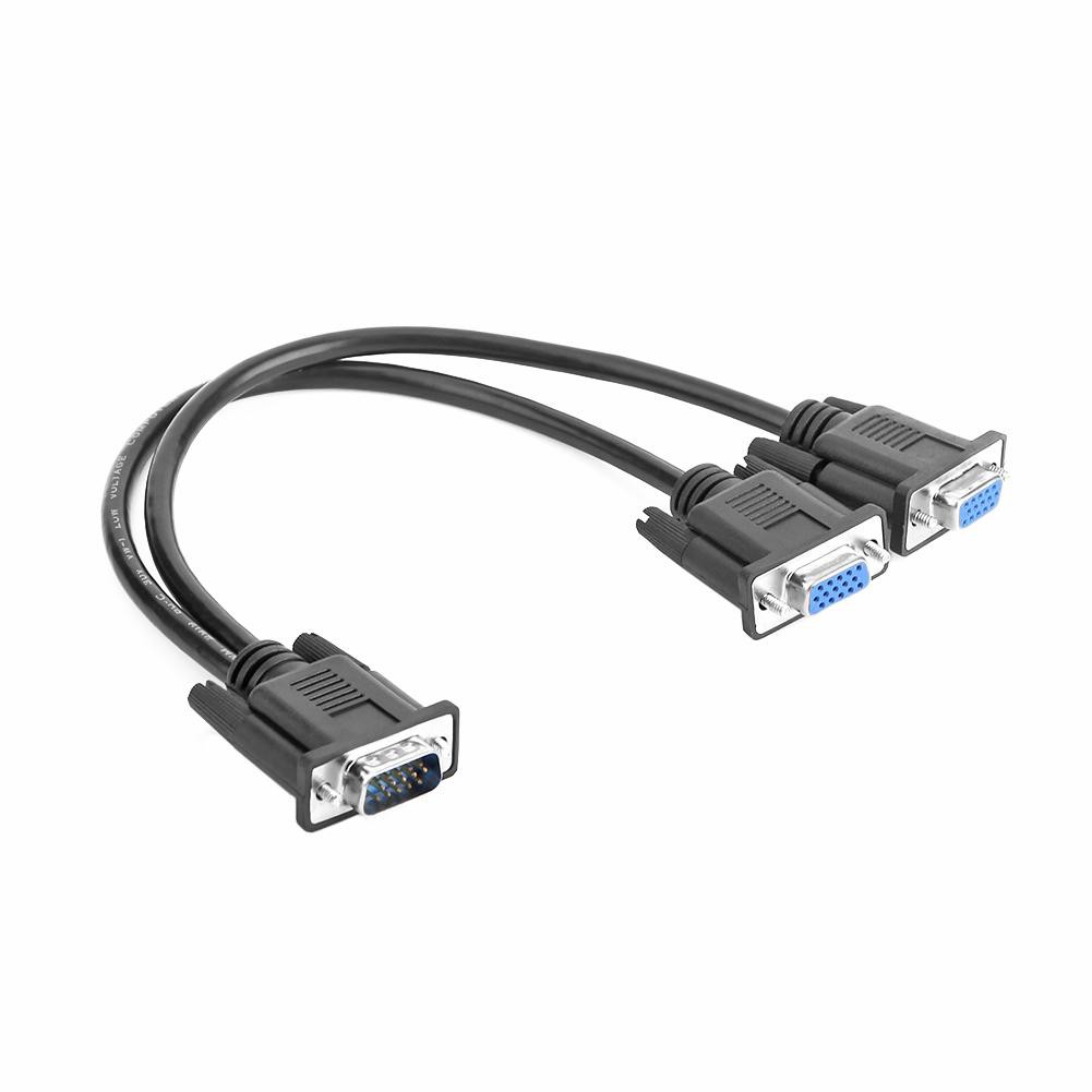 Cáp chia VGA từ 1 màn hình sang 2 màn hình cho PC/laptop tiện dụng