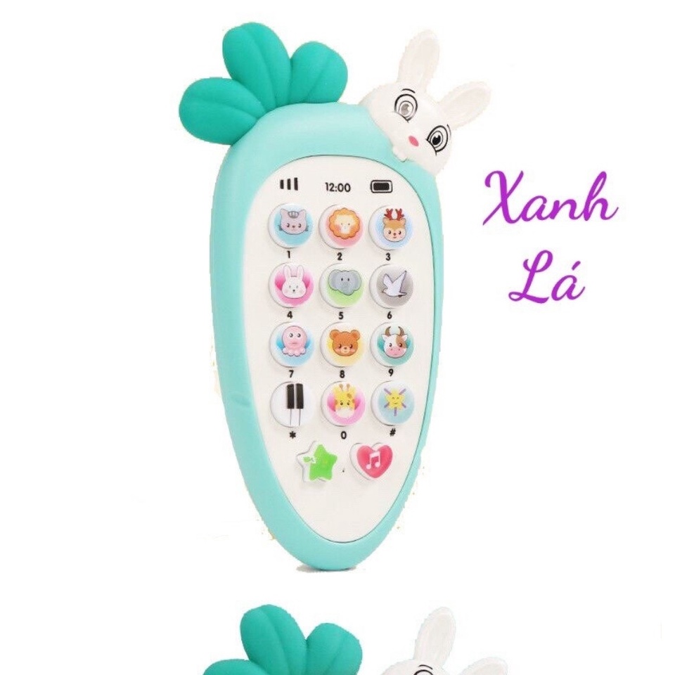Điện thoại đồ chơi con ong - con thỏ cà rốt biết hát phát triển trí tuệ cho bé NINOKIDS tặng [kèm bin và dây đeo]