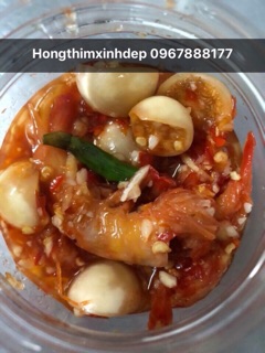 Cà muối tôm kiểu Huế