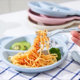 Khay ăn dặm lúa mạch hình gấu
