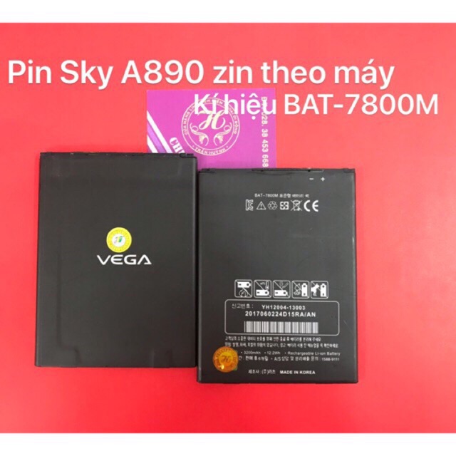 Pin Sky A890 / BAT -7800M