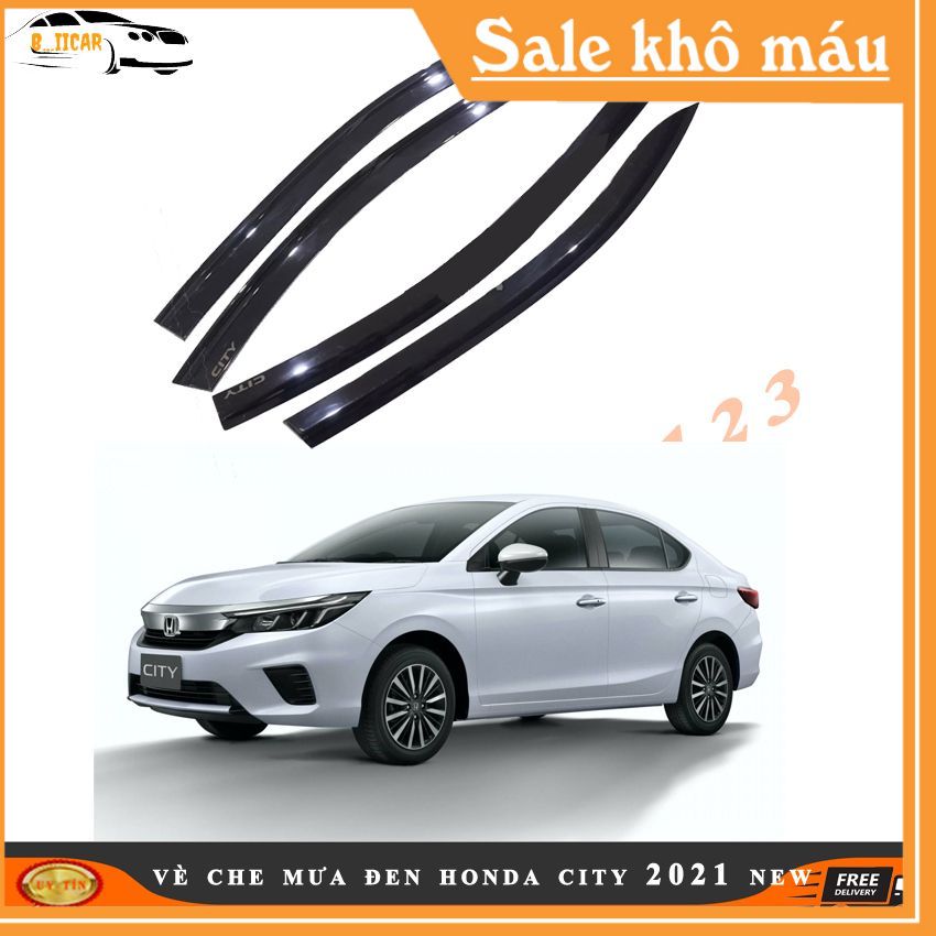 Vè che mưa đen Thái dày Honda City 2021 bộ 4 cánh nhiều người tin dùng đảm bảo chất lượng